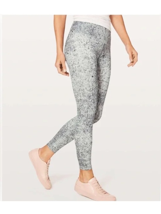lululemon athletica Pants - lululemon athletica Wunder Under High Rise Speckled Gray Marled Marbled Leggings